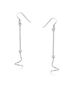 Chain Shaped Silver Earring SPLE-02